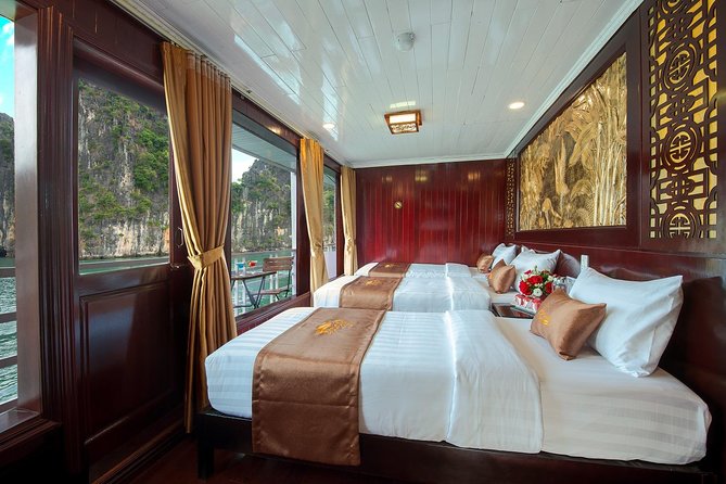 Renea Cruises - BEST Small Boat in Bai Tu Long & Halong Bay - Cap La Island: kayaking and swimming with room to breathe