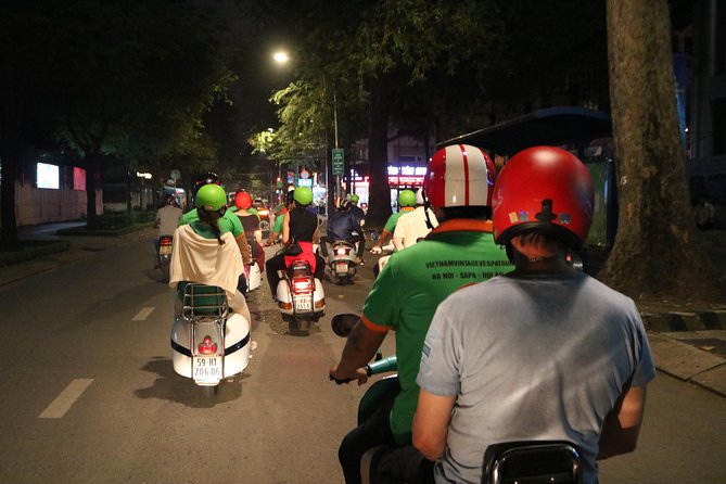 Saigon After Dark Vespa Street Food Tour + Live Music 4 hours - Live Music Bar Time With a Drink Included