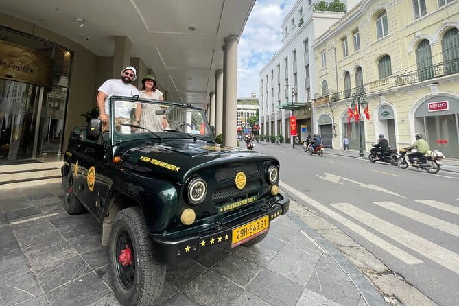 Saigon Jeep Tour : HIGHLIGHTS & HIDDEN GEMS By Vietnam Army Jeep - Central Post Office: French Colonial Architecture in 10 Minutes