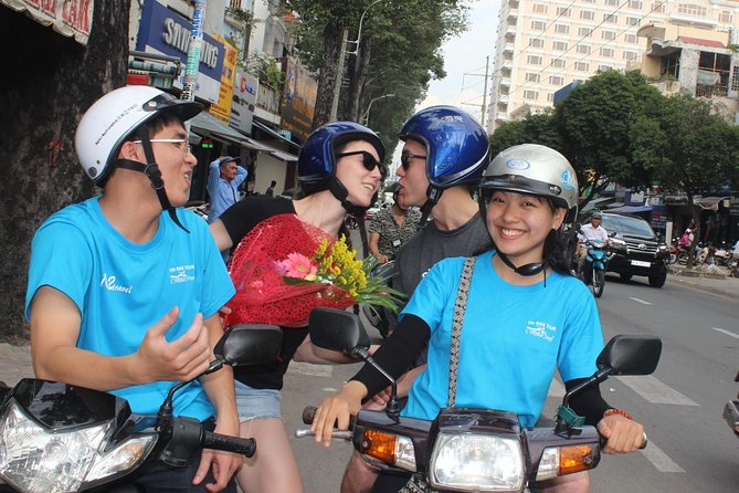 Saigon Motorbike City Tour - Notre Dame Square, Central Post Office area, and Nguyen Hue walking street