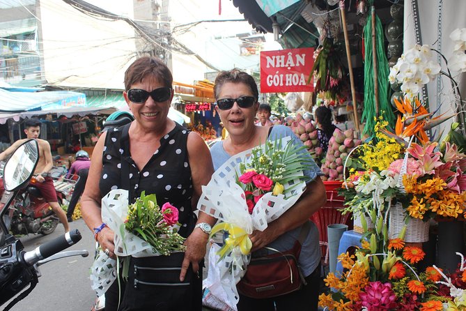 Saigon Motorbike City Tour - Ho Thi Ky Flower Market: the big wholesale stop that never really sleeps