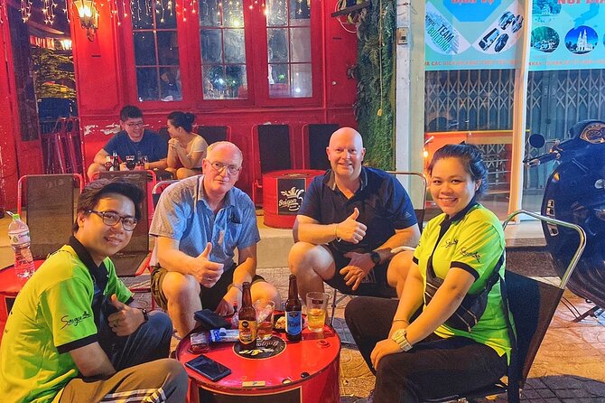 Saigon Night Craft Beer and Street Food By Scooter and motorbike - Stop 4: A Local Pub Meal Plus Frozen Beer Tasting