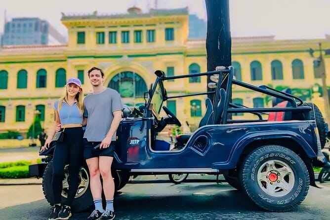 Saigon US Army Jeep Tours: History, Culture & Street Food - Independence Palace and the Central Post Office, Reunification and Colonial Geometry