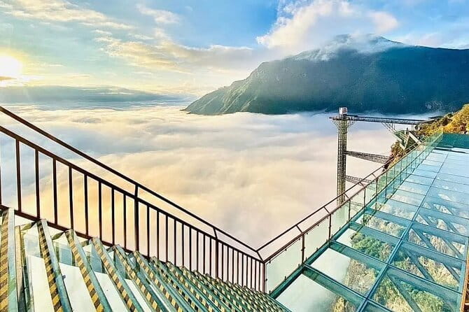 Sapa Dragon Cloud Glass Bridge and Silver Waterfall Half-Day Tour - Entering the Dragon Cloud Glass Bridge at 2,200 Meters