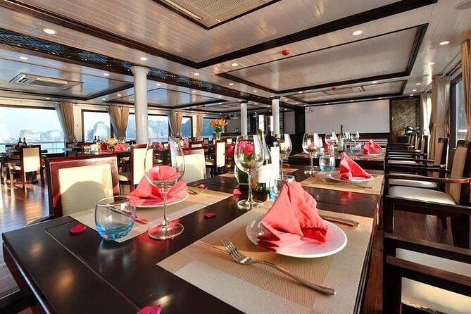 Sapphire Cruise 3 Days Tour into Halong Bay (2 Nights on Boat ) - Day 1 on the water: seafood lunch, Cua Van kayaking, sunset party