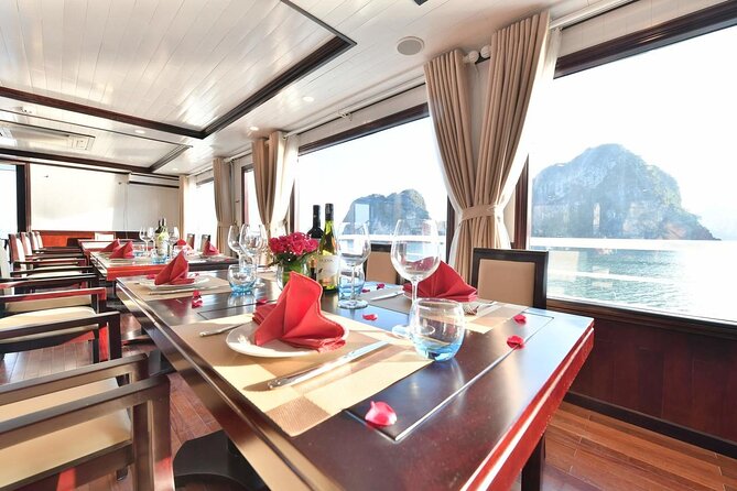 Sapphire Cruise 3 Days Tour into Halong Bay (2 Nights on Boat ) - Day 3 feels calm: morning tea, Tai Chi again, then lunch and back to Hanoi