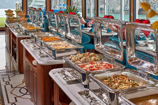 Sea Lion Luxury 5-Star Halong Day Cruise,Buffet Lunch,Shuttle Bus - Buffet Lunch and the Sunset Party: Where Reviews Suggest Real Variation