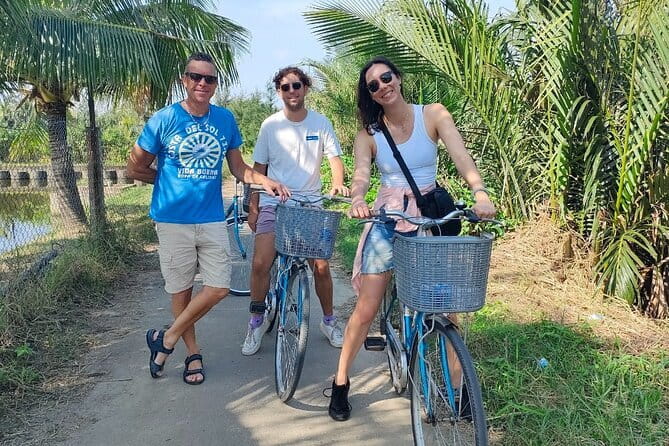 Small Group Bicycle Tour with Farming and Fishing Experience - Water buffalo riding and palm house craft