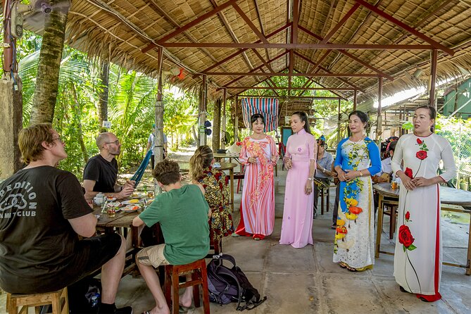 Small-Group Mekong Delta Day Trip: Boat Ride, Cottages & Pagoda - Lunch at a riverside restaurant, plus the garden and bike-or-relax choice