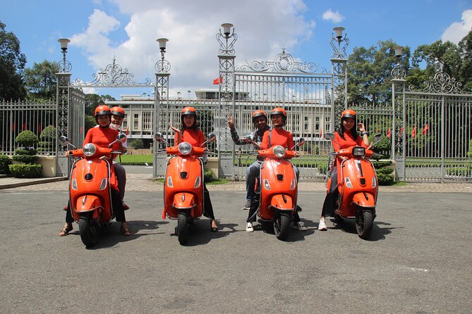 The Insider's Saigon With Female Ao Dai Riders Vespa 4,5 Hours - Thien Tunnel pass and viewpoint photos over Saigon