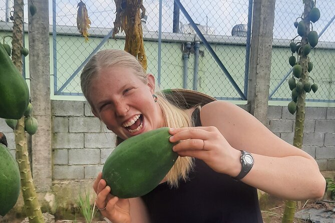 Unique Farm to Table Cooking Class with Top Chef in Vietnam - On the farm: harvesting ingredients and learning what each one does