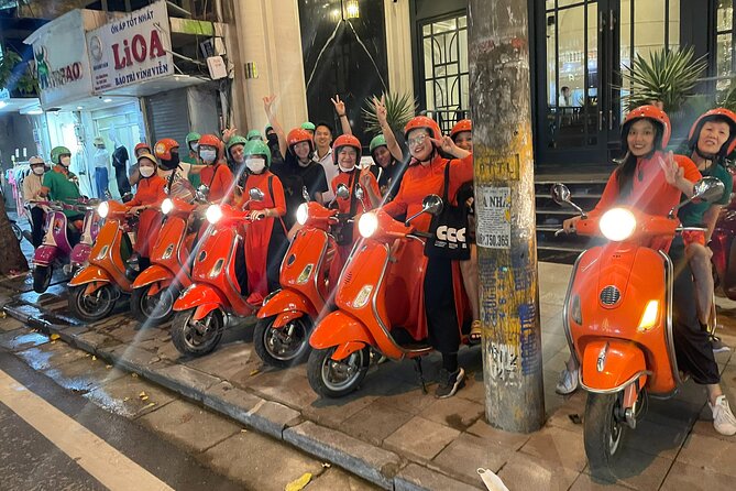 Vespa Female Ao Dai riders Night Street Food + See Train Street - Price and what you actually get for $68